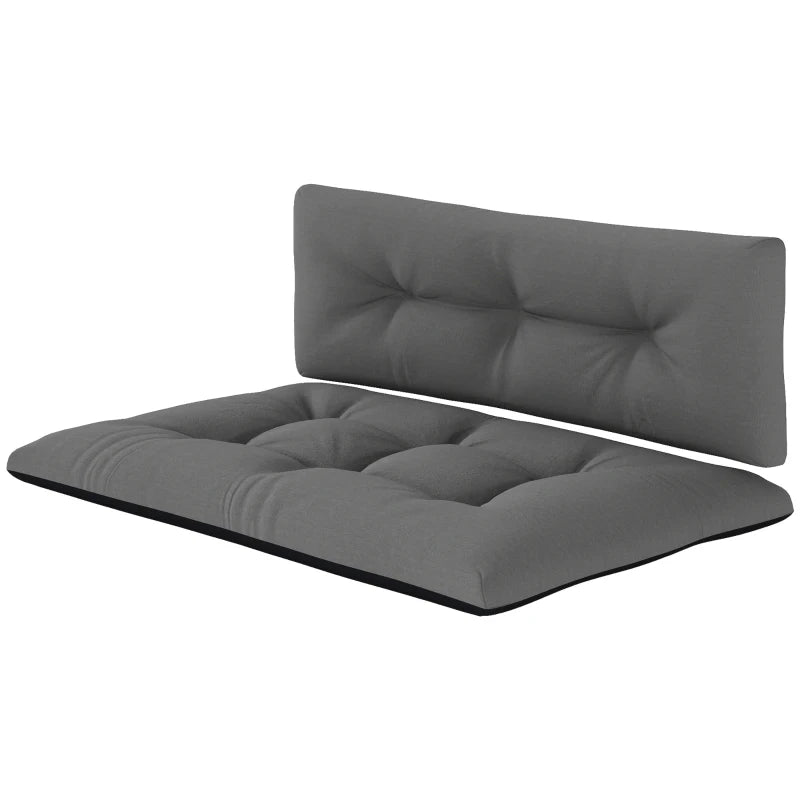 English Elm Thick Tufted Outdoor Pallet Seat and Back Cushions Fade Resistant Polyester Fill T3971P443757