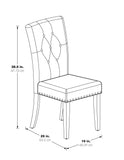 OSP Home Furnishings Preston Dining Chair  - Set of 2 Indigo