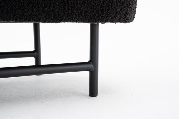 English Elm Bench Modern Black Upholstered Storage Seat – Versatile Entryway, Living Room, Or Bedroom Accent T3903P372081