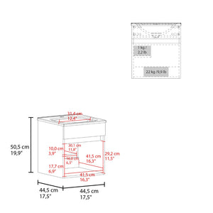 English Elm Wengue Floating Bathroom Vanity With Integrated Sink, Compact Design & Stylish Storage Solution B062P355656-GIGA