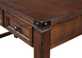 OSP Home Furnishings Baton Rouge Desk Brushed Walnut