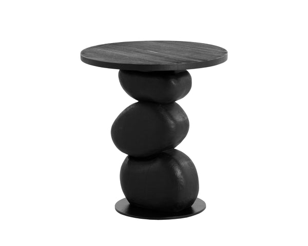 Sunpan Paplo End Table - Stylish Modern Design, Durable Wood Construction, Perfect for Any Living Space Black