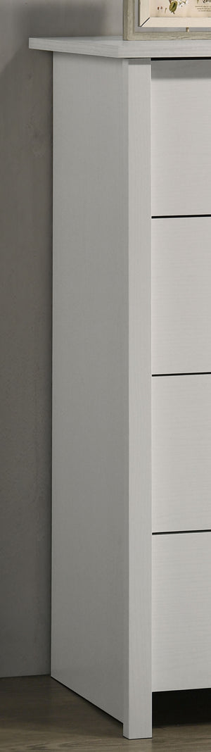 English Elm Celeste 32"W Modern 4-Drawer Chest With Sleek Silver Handles For Stylish Home Organization B061P360298