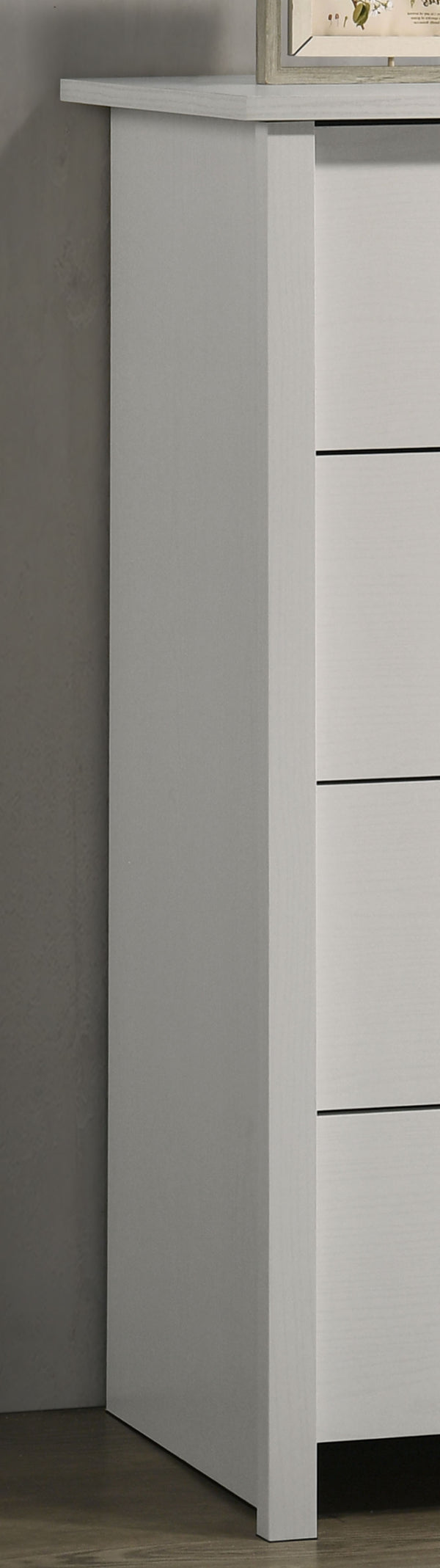 English Elm Celeste 32"W Modern 4-Drawer Chest With Sleek Silver Handles For Stylish Home Organization B061P360298