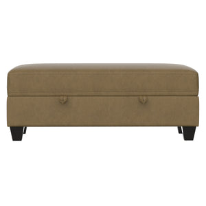 English Elm Wallace & Bay - Wallace & Bay  Drason Brown Storage Ottoman