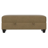 English Elm Wallace & Bay - Wallace & Bay  Drason Brown Storage Ottoman