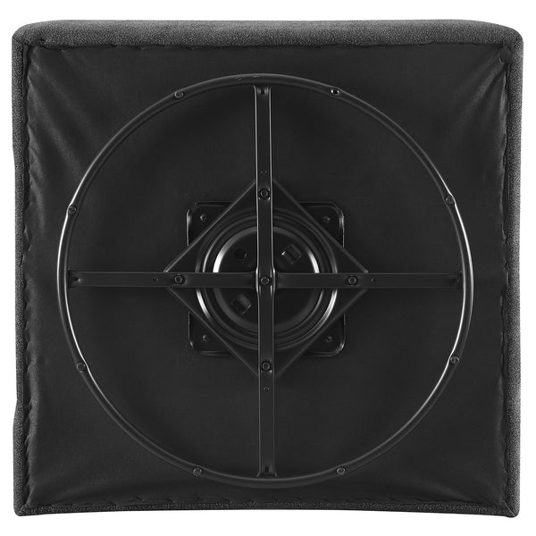 English Elm Manhattan Dark Charcoal Swivel Tufted Chair with Bouclé Upholstery, Pocket Coil Comfort, 31"H B062P358329