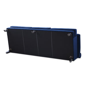 English Elm Jennifer Taylor Home - Alana Lawson Navy Blue Velvet Sofa - Elegant Three-Cushion Design For Timeless Living Room Luxury B2719P238310