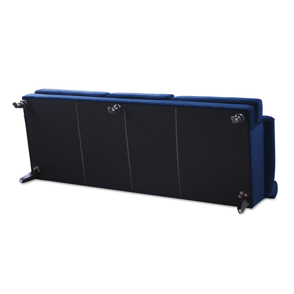 English Elm Jennifer Taylor Home - Alana Lawson Navy Blue Velvet Sofa - Elegant Three-Cushion Design For Timeless Living Room Luxury B2719P238310