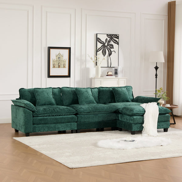 English Elm Wider Ergonomic Loveseat with Breathable Chenille Upholstery, Modular Design, Plush Double-Layer Cushioning W1143S00042 W1143S00042