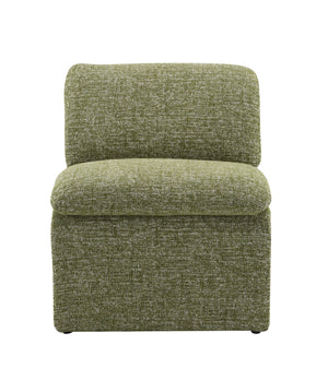 English Elm Innovative Jaeda Boucle Accent Chair with Curved Silhouette, Full Foam Comfort and Sturdy Frame Green 30.7 L x 28.7 W x 26.4 H B2726P241773