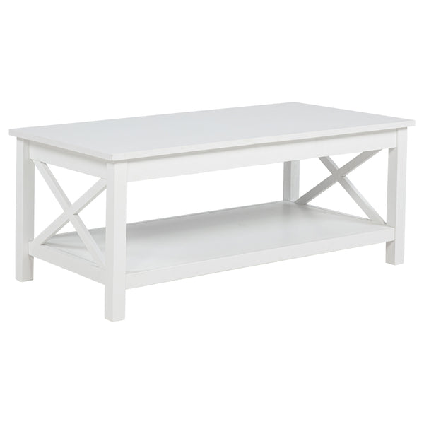 English Elm 2-piece Pine Lift Top Coffee Table Set with Storage for Farmhouse Living Rooms B016S00068