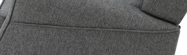 English Elm Fabien Gray Fabric Rocking Chair with Pocket Coil Seat, Solid Wood Frame, Cozy Foam Comfort B2726P291559