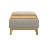 English Elm Wallace & Bay - Wallace & Bay  Revel Tan Reversible Tray Ottoman