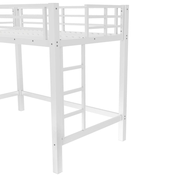 English Elm Twin Floor Bed Solid Pine Frame with Guardrails and Door for Safe Kid Sleep W1580P435703