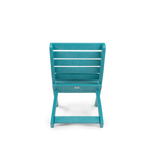 English Elm Grandcourt Recycled Hdpe Outdoor Folding Chair with Marine Grade Hardware for Patio Use Teal B2745P409672