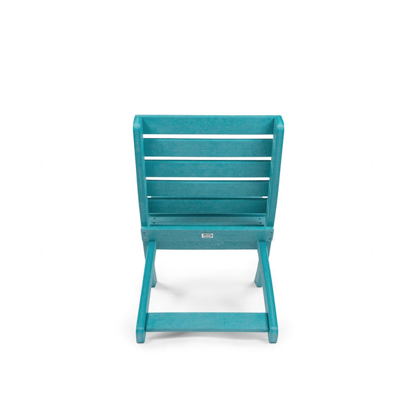 English Elm Grandcourt Recycled Hdpe Outdoor Folding Chair with Marine Grade Hardware for Patio Use Teal B2745P409672