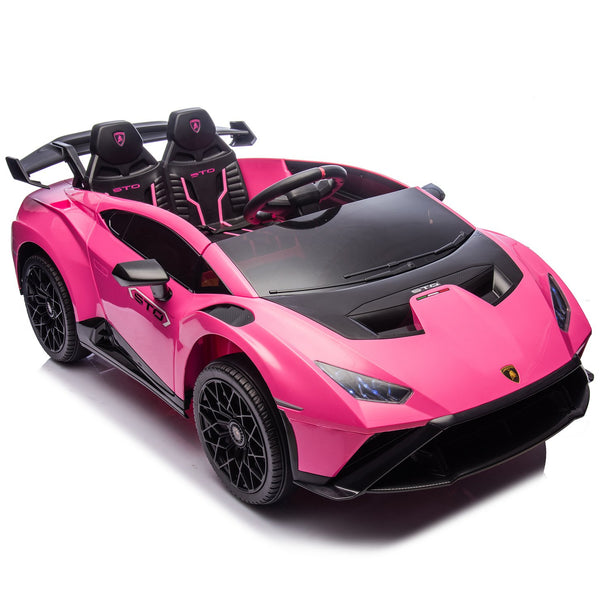 English Elm Lamborghini Huracan Sto 24v Kids Ride on Drift Car with Led Lights and Remote W1578P210770