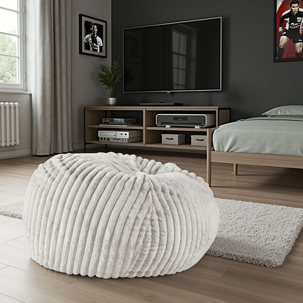 English Elm 40 Inch Minky Dove Grey Memory Foam Lounger - Ultimate Comfort For Relaxing, Gaming, And Cozying Up B108P193087