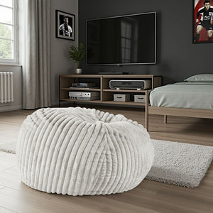 English Elm 40 Inch Minky Dove Grey Memory Foam Lounger - Ultimate Comfort For Relaxing, Gaming, And Cozying Up B108P193087