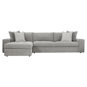 Bernhardt Bernhardt Nest Fabric 2-Piece Sectional With Down-Filled Cushions, Wide Track Arms & Customizable Fabric - Made to Order K1760
