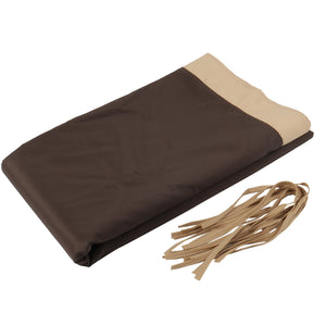 English Elm Universal Canopy Cover Replacement for 12x9 Ft Curved Pergola Frame, Brown Polyester UV‑Resistant Shade W419P326867