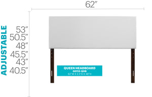English Elm Contemporary Steel Bed Frame Tall Headboard Minimalist Matte Finish Bedroom Anchor White B078112021