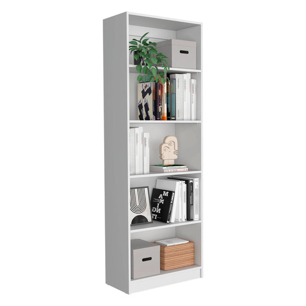 English Elm Dupree Modern 3-Piece Bookcase Set with 14 Shelves for Stylish, Versatile Living Room Storage Solutions White 41 L x 28 W x 5 H B200S00310