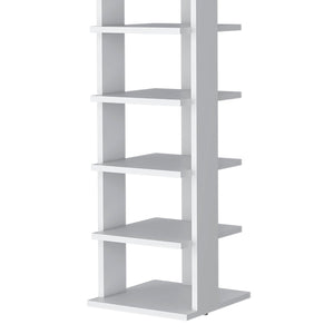 English Elm White 7-Tier Tall Vertical Shoe Rack — Space-Saving 48.7" High White Shelving Unit for Entryway Organizing and Durable Wood-Frame Storage B062P373787