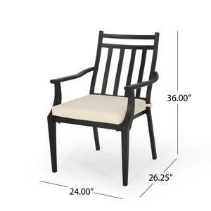 English Elm Christopher Knight Home® - Delmar Outdoor Dining Chair - Timeless Acacia Wood Design With Comfort & Durability For Patios 66544.00BGE