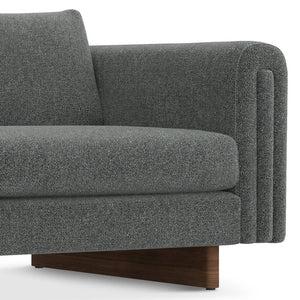 English Elm Jones 84 inch Sofa — Eco-Friendly Woven Upholstery, High-Density Foam, Durable Solid Wood Frame DARK GREY B136P364283