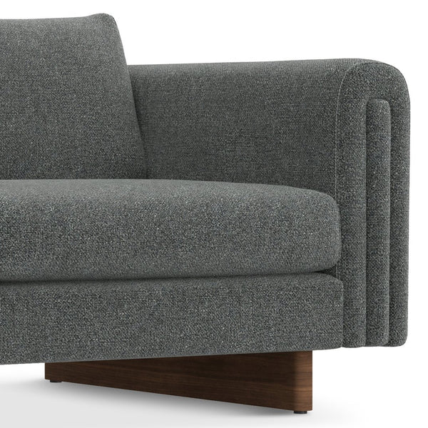 English Elm Jones 84 inch Sofa — Eco-Friendly Woven Upholstery, High-Density Foam, Durable Solid Wood Frame DARK GREY B136P364283