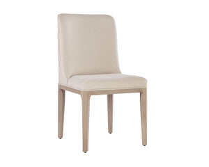 Sunpan Elisa Dining Chair - Timeless Mid-Century Design with Solid Wood Legs and Elegant Fabric Choices Light Oak / Mainz Cream