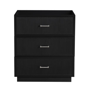 English Elm HK2305-30-WH 24" Floating Bathroom Vanity with Wall-Mount Design, Space-Saving Modern Sink Cabinet Black W1550P168215
