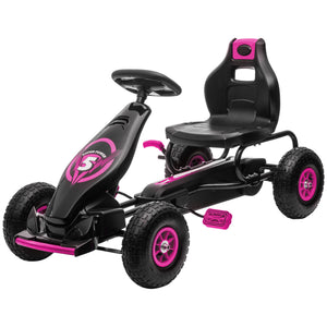 English Elm Aosom Youth Scooter Steel Frame Dual Caliper Brakes Inflatable Tire Kids Ride W2225P217462