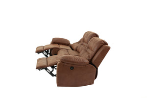 English Elm Modern Power Reclining Sofa with Usb Port Faux Leather Pillow Top Arms Living Room B011P467869