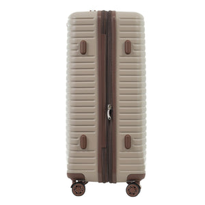 English Elm 4 Piece Abs Hard Shell Luggage Set with Spinner Wheels Tsa Lock and Packing Cubes Khaki PP313145AAM
