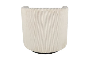 English Elm Swivel Corduroy Accent Chair with U-shaped Back for Cozy Living Room Reading Nooks B089P416572