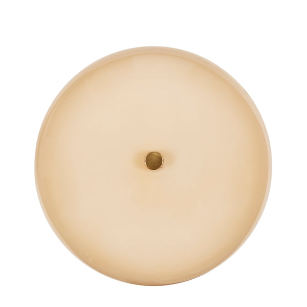English Elm 1-piece Textured Ceramic Bedside Lamp Fluted Shade Brushed Gold Finial Warm Glow B035P482970