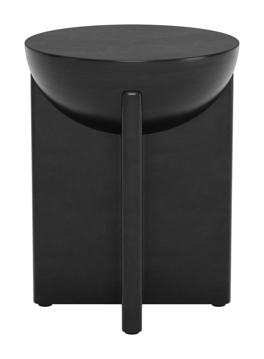Tume Side Table Black 110239 Zuo Modern