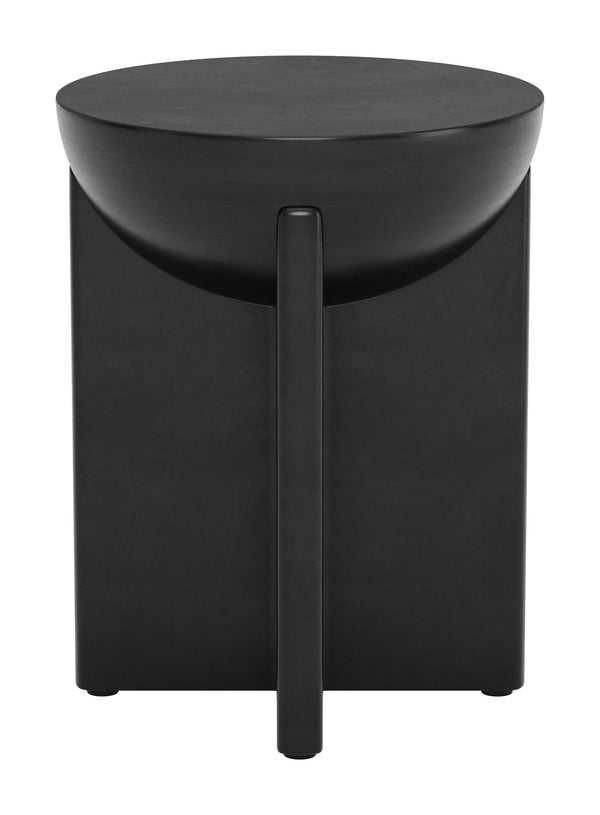 Tume Side Table Black 110239 Zuo Modern