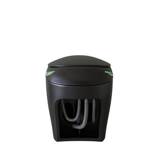 English Elm Unique Smart Toilet with Built in Bidet Auto Lid Foot Sensor and Warm Air Dryer W3133P384976