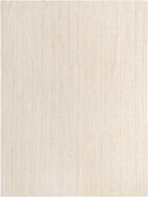 Unique Loom Braided Jute Dhaka Hand Braided Solid Rug White,  12' 2" x 16' 1"