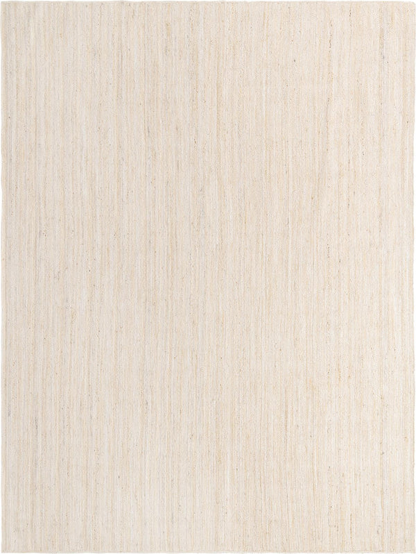 Unique Loom Braided Jute Dhaka Hand Braided Solid Rug White,  12' 2" x 16' 1"