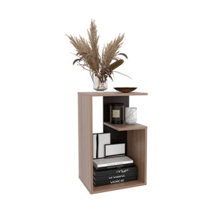 English Elm Everet 25" 3-Tier Shelf Side Table – Compact Multicolor End Table with Sturdy Shelves for Storage and Style B070P363824