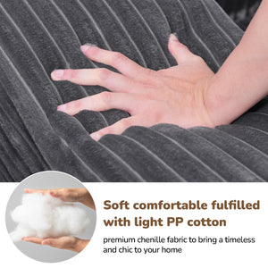 English Elm 105" L-Shaped Modular Compression Sofa - Modern All-Foam, Space-Saving Design For Living Rooms & More W1710S00424