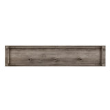 Barn Door Farmhouse TV Stand with Storage Cubbies and Barn Doors for Modern Living Room Style