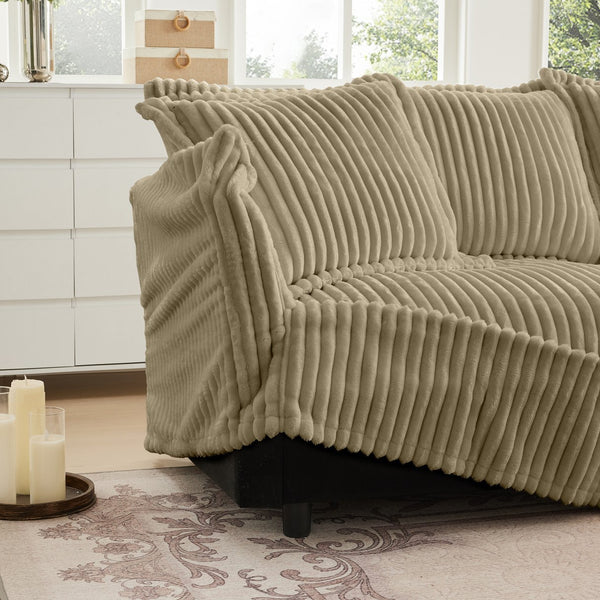 English Elm Koala Corduroy Sectional Sofa Deep Seat High Back Right Facing Living Room Piece W3041P272931