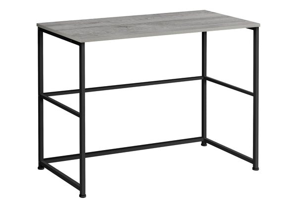 English Elm Computer 40" Modern Home Office Desk with Hairpin Legs, Dual Cubby Storage, Stable Metal Base Grey 42 L x 20 W x 5 H B2710P219947