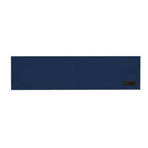 English Elm U_style 59 Inch Sideboard Buffet with Built in Power Outlets Open Cubbies Metal Accents Navy Blue N711P347407V